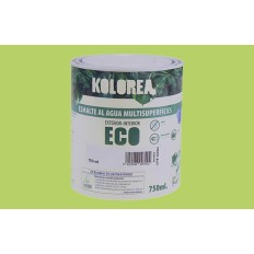Esmalte Al Agua Eco Satinado Kolorea 750 Ml Verde Lima