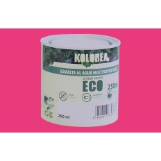 Esmalte Al Agua Eco Satinado Kolorea 250 Ml Fucsia