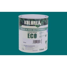 Esmalte Al Agua Eco Satinado Kolorea 750 Ml Verde Jade