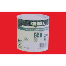 Esmalte Al Agua Eco Satinado Kolorea 250 Ml Rojo China