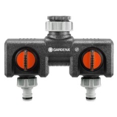 Distribuidor Riego Doble Gardena Pp Para 2 Aparatos 8193-20