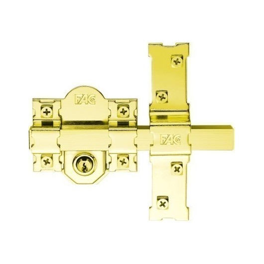 Cerrojo Sobreponer 80Mm 301-L Dorado Bombillo 50Mm Fac