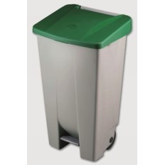 Contenedor Bas. 120 Lt Rue/Pedal Tapa Pl Verde Denox