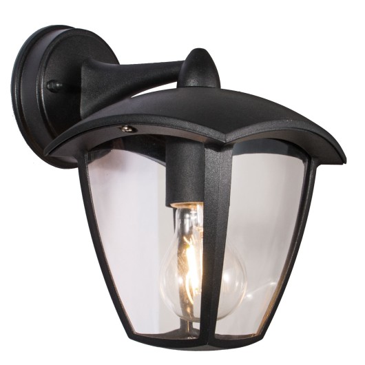 Aplique Exterior Ip44 Durham 1Xe27 Negro Descende Farolillo