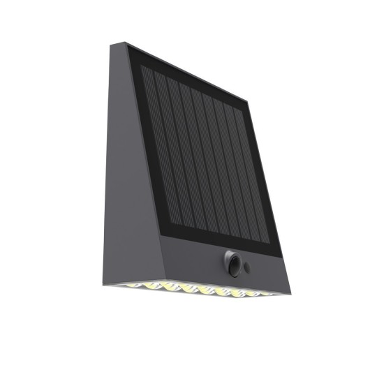 Aplique Solar Raksa 1000Lm 4000K 5.2W Negro Aplique Solar Ra