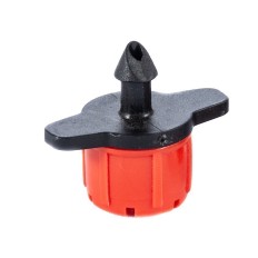 Gotero Pinchado Regulable 25 Uds Caudal 0-60 L/H Rojo