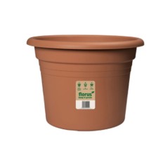 Maceta Redonda Mediterranea Florus  25 Cm Terracota