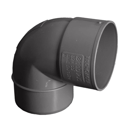 Codo Evacuacion Pvc M-H Hidrotecnoagua 87  40 X 106 Cm