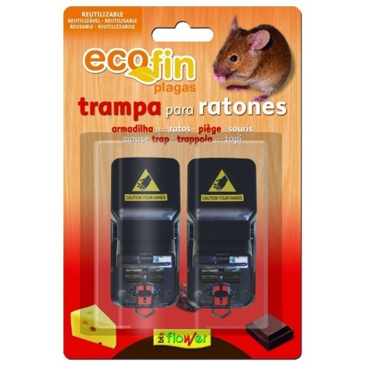 Trampa Mecanica Roedores Flower Ratones 2 Uds