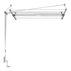 Tendedero Techo Manivela 110-170Cm Ext Acero  Blanco Sube-Baja Efege