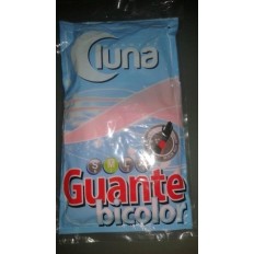 Guante Quimico L09 Bicolor Satin. Latex Ve/Am Luna