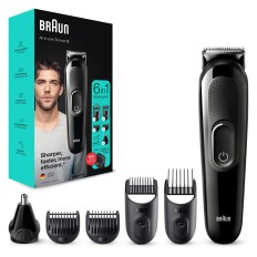 Barbero Elec. Recargable Braun 6 En 1 Multifuncion Mgk 3320