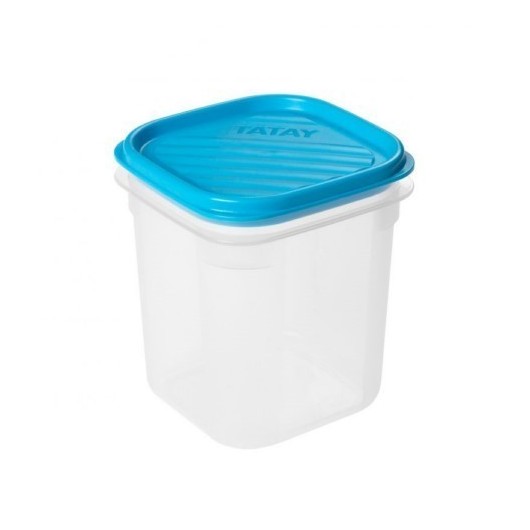Contenedor Alimentos Cuadrado Topflex 0,7 L Turquesa Tatay