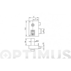 Cerradura Sobreponer 60X35Mm 56B60Dhp Hierro Pintado Picaporte/Palanca Derecha Yale