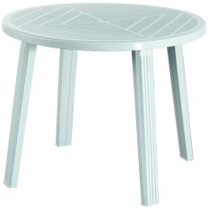 Mesa Redonda Cristobal/Giove Blanco  90 Cm Non