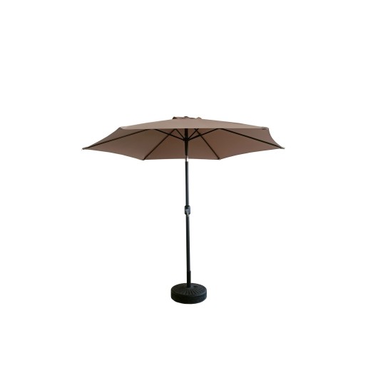 Parasol Aluminio Inclinable Beige 3 M Tubo 48 Mm Con Manivel