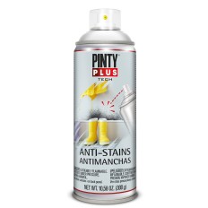 Pintura Spray Tech Antimanchas Pintyplus 520 Cc Blanco