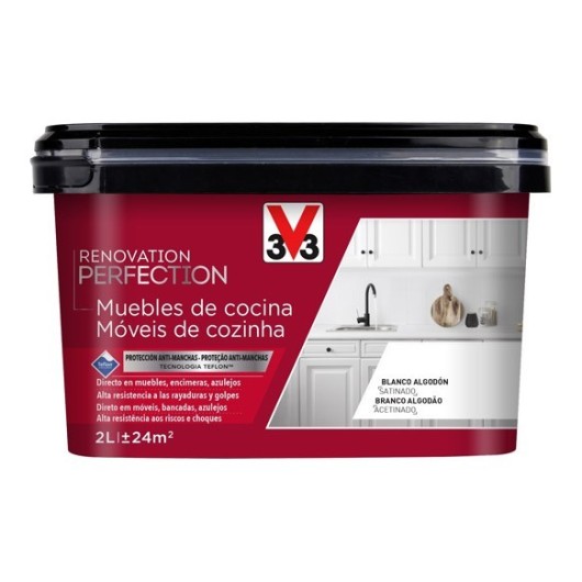 Pintura Renovacion Cocinas Reno Perfection 2 L Blanco Algod