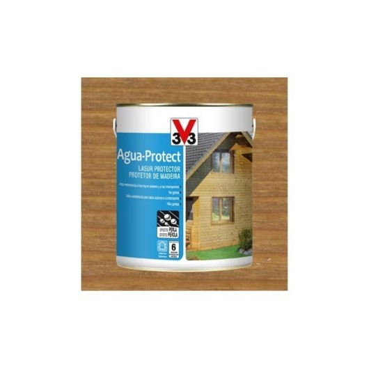 Lasur Agua Protect Satinado 2,5 L Roble Medio V33