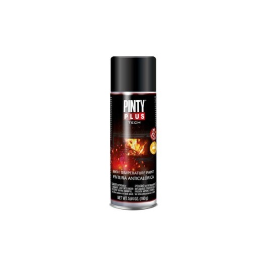 Pintura Anticalorica Spray Tech 270 Cc Ral 9005 Negro Pintyp