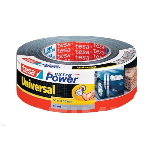 Cinta Americana Universal Extra Power 50 M X 50 Mm Plata Tes