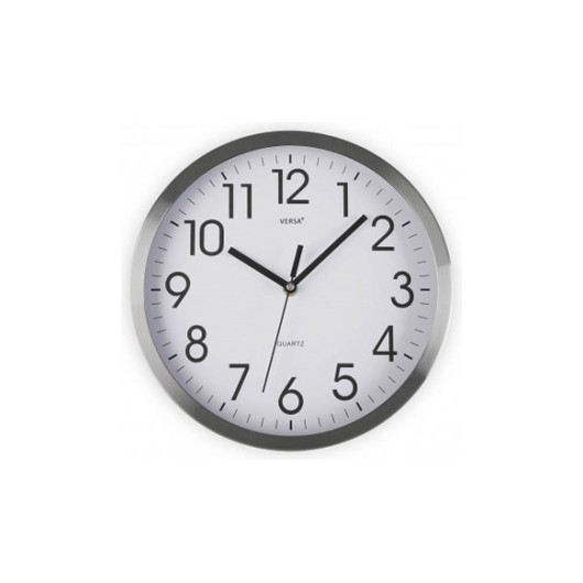 Reloj Pared Redondo 30,5 Cm - Aluminio Versa