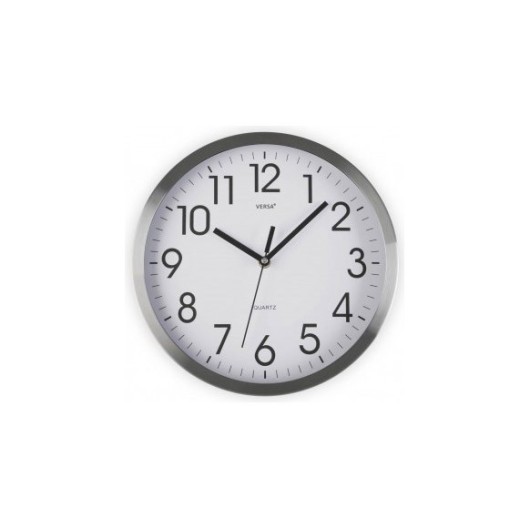 Reloj Pared Redondo 25 Cm - Aluminio Versa