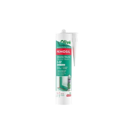 Silicona Neutra Construccion C-22 300 Ml Blanco Penosil