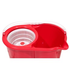 Cubo Con Escurridor 22 L Centrifugo Rojo Duett