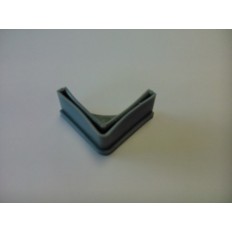 Contera Perfil 40X40X2Mm Angulo Ranurado "L" Plastico Gris Erce