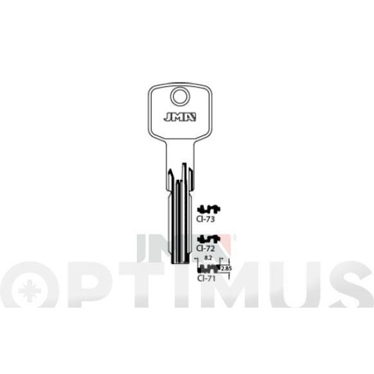Llave Seguridad Laton Puntos Ci-48 Jma