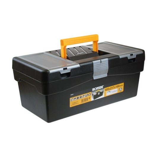 Caja Herramientas Polipropileno Negro "S" 400 X 217 X 166 Mm