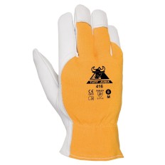 Guante Piel Flor Cabra Dorso Algodon Tuff Talla 10 Juba