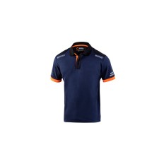 Polo Tecnico 180 Gr Azul / Naranja Fluor Talla M Sparco