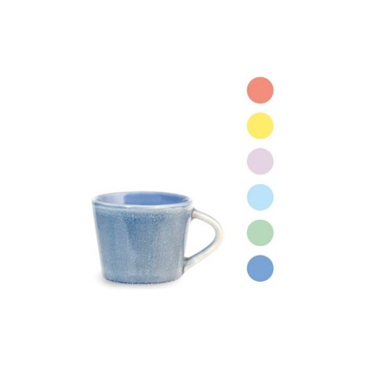 Taza New Bone China Coachella Colors 11 Cl Cafe Cortado Non