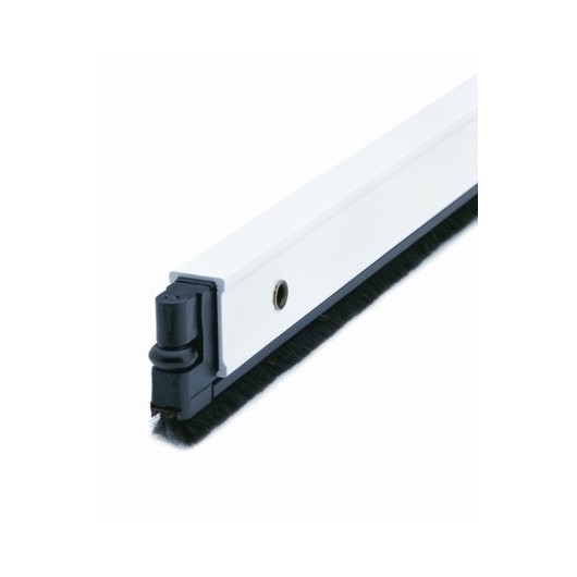 Burlete Bajo Puerta 092Cm Tornillos Cepillo Aluminio Blanco Almalock-2 Alma