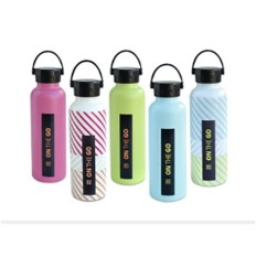 Botella Inox Termo On The Go Fluor 750 Ml Surtidas 5 Colores