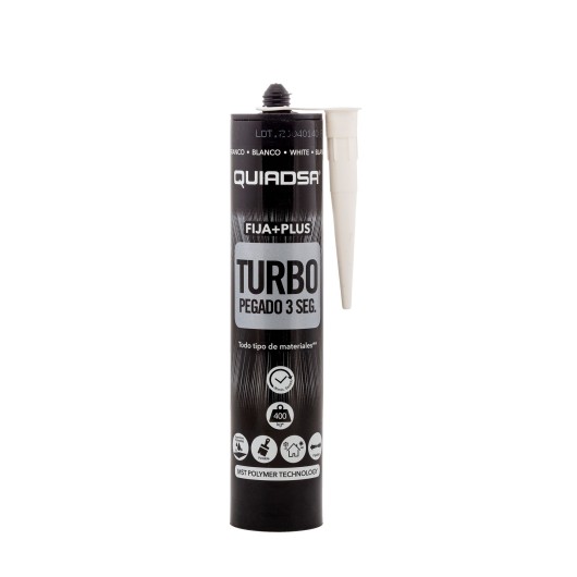 Adhesivo Sellador Fija+Plus Turbo 290 Ml Blanco Quiadsa