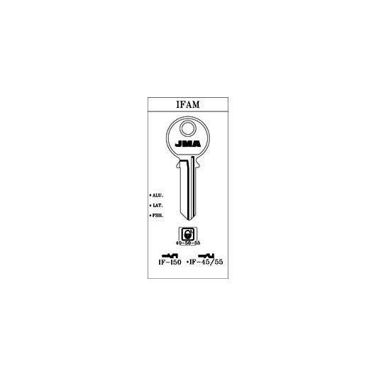 Llave Cilindro En Bruto Jma Acero If-I50