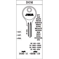 Llave Cilindro En Bruto Jma Acero Dom-1D