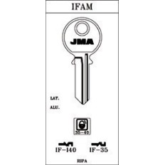 Llave Cilindro En Bruto Jma Acero If-I40