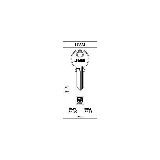 Llave Cilindro En Bruto Jma Acero If-I40