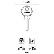 Llave Cilindro En Bruto Jma Acero If-I30