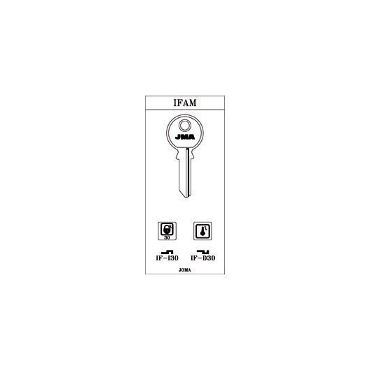 Llave Cilindro En Bruto Jma Acero If-I30