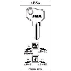 Llave Cilindro En Bruto Jma Acero Ab-8I