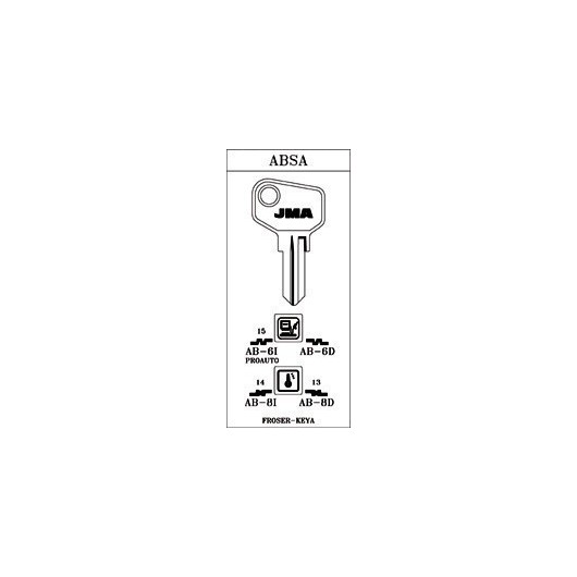 Llave Cilindro En Bruto Jma Acero Ab-8I