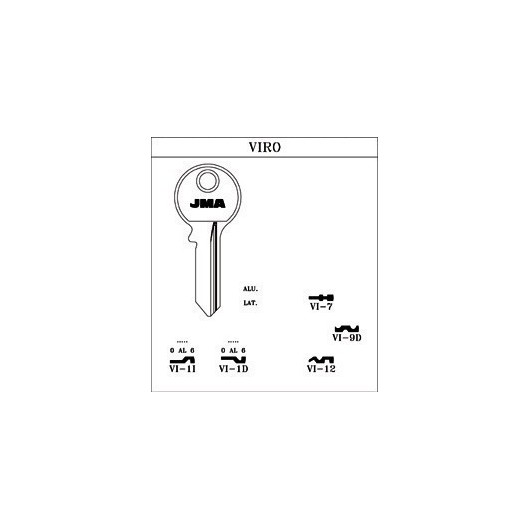 Llave Cilindro En Bruto Jma Acero Vi-1D