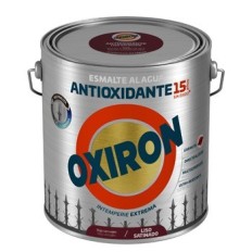 Esmalte Antioxidante Agua Oxiron Liso Satinado 2,5 L Rojo Carruajes Titan