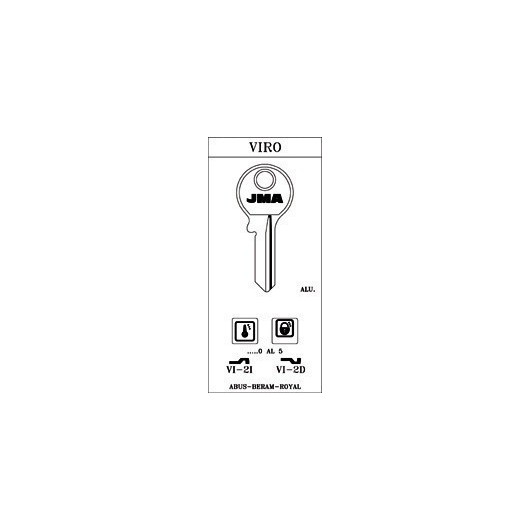 Llave Cilindro En Bruto Jma Acero Vi-2I