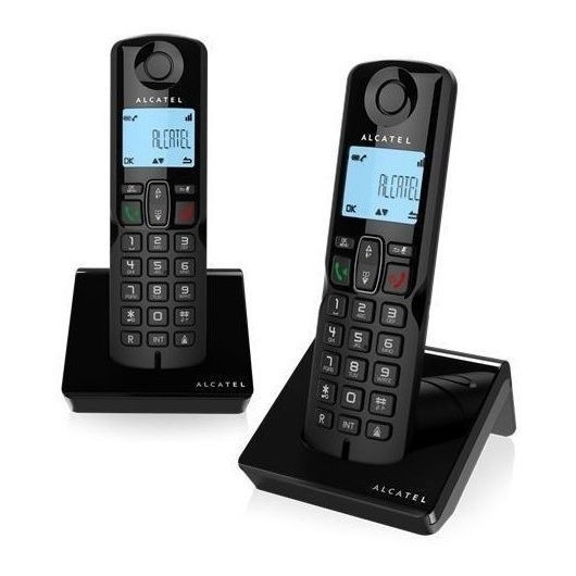 Telfono Inalmbrico S250 Duo Call Block Negro Alcatel